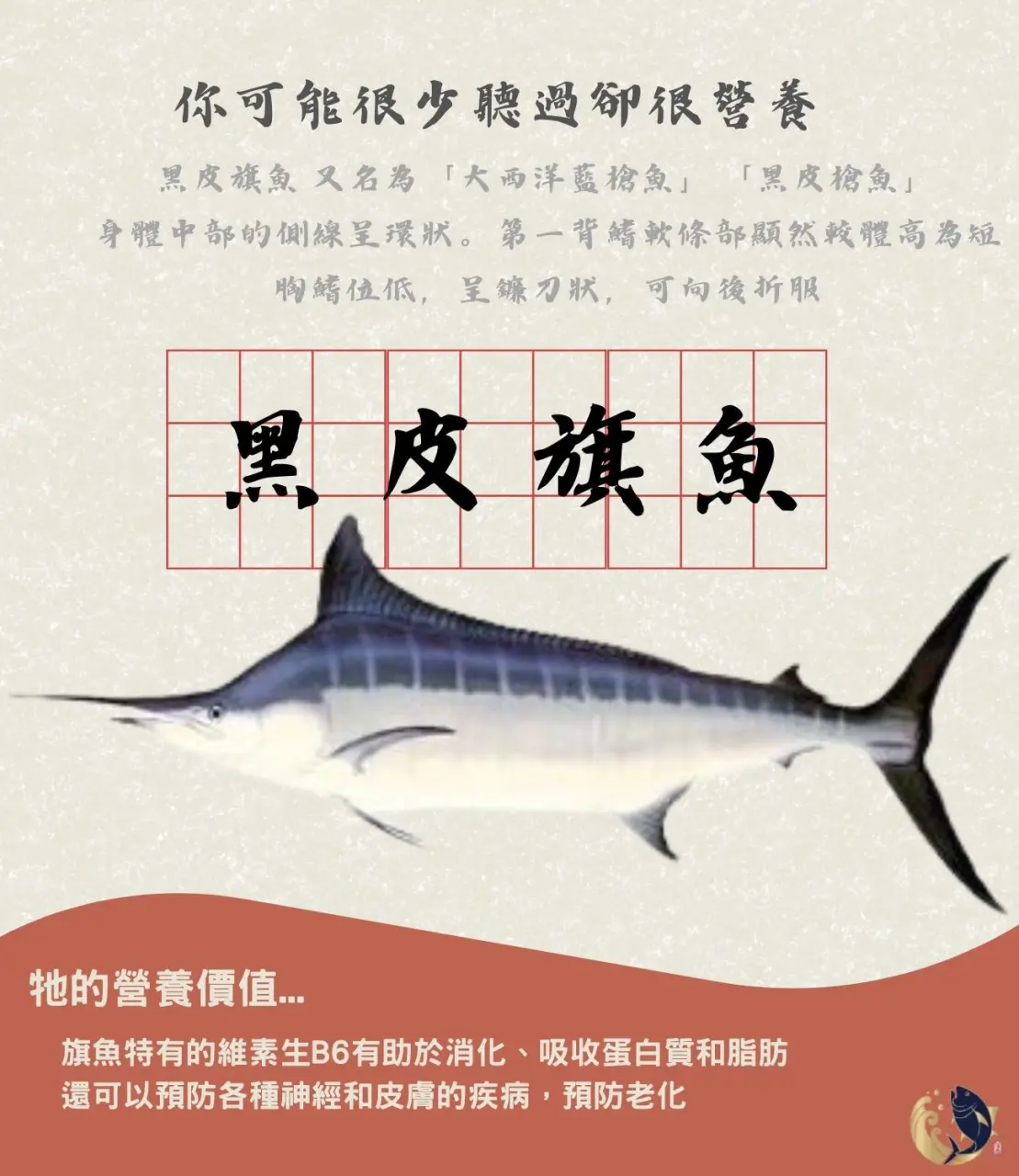 旗魚,旗魚種類,劍旗魚,雨傘旗魚,紅肉旗魚,黑皮旗魚